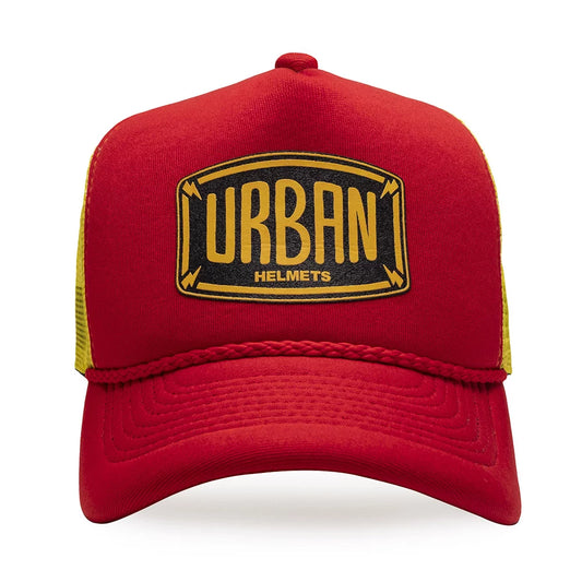 Urban Red and Yellow Logo Trucker Hat