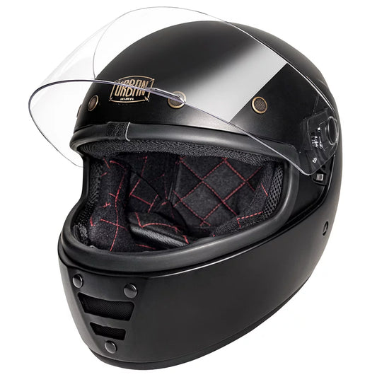 Urban Full Face Helmet Cafe Racer Matte Black